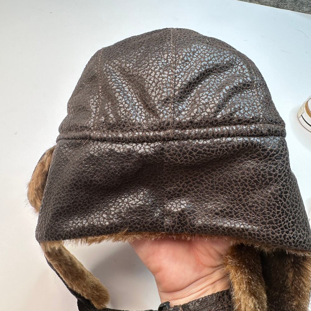 Boeing Totem Bomber Aviator Leather Youth Hat
